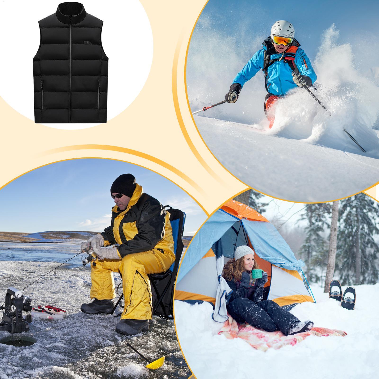 Cycling Heat Gear - Gilet chauffant d'hiver, veste chauffante électrique