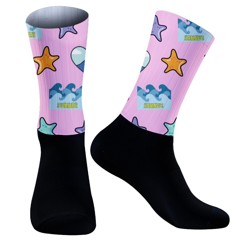 Cycling High Gear - Chaussettes de cyclisme antidérapantes, pour Camping,