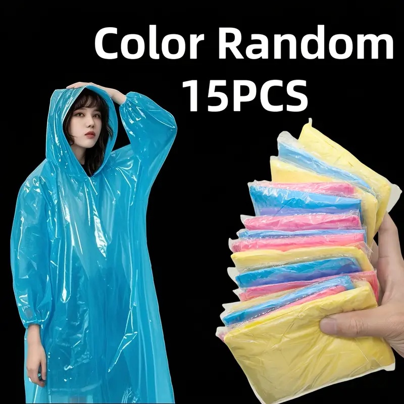 Yellow Cycling Gear - 15/30 pièces de ponchos de pluie