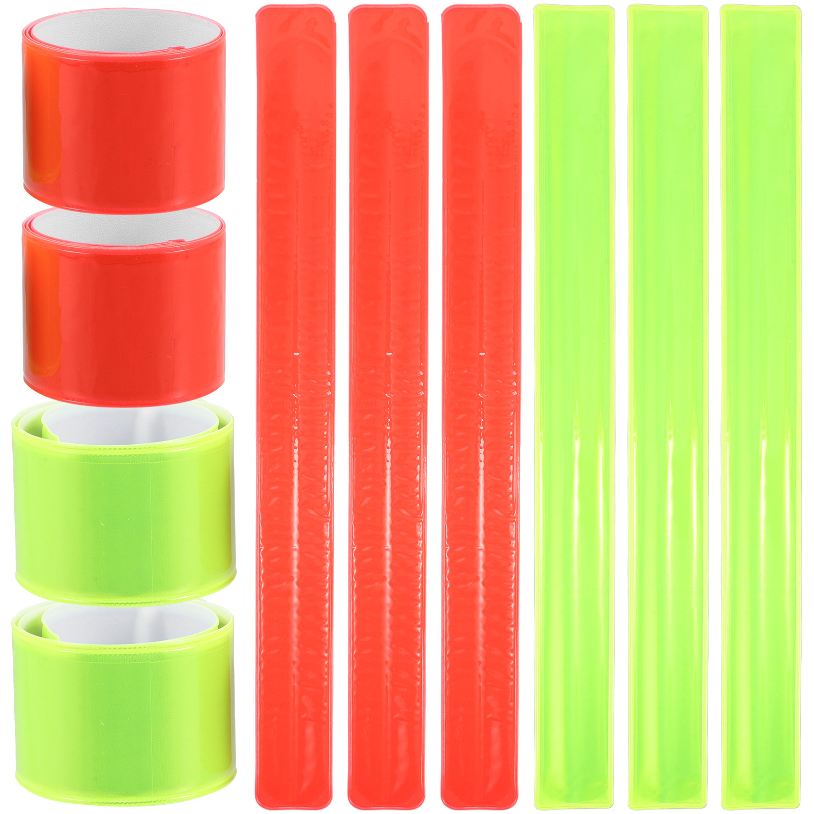 Cycling Visibility Gear - 12 Bracelets Réfléchissants Confortables et Ajustables