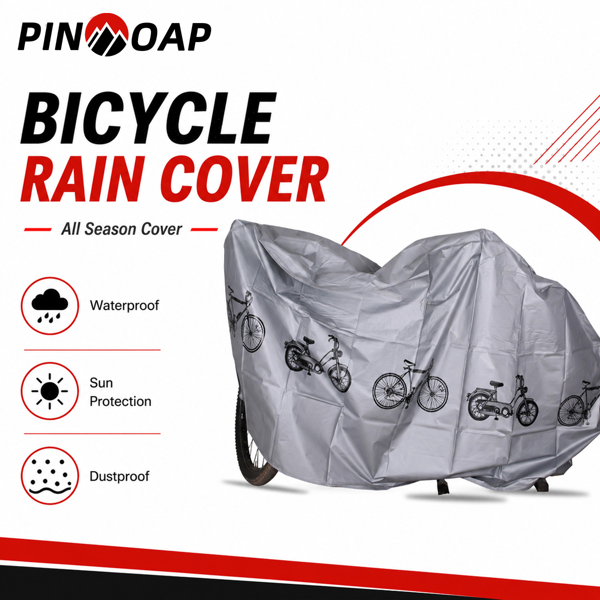 Cycling Gear Organizer Bag - PINMOAP Housse de protection universelle pour