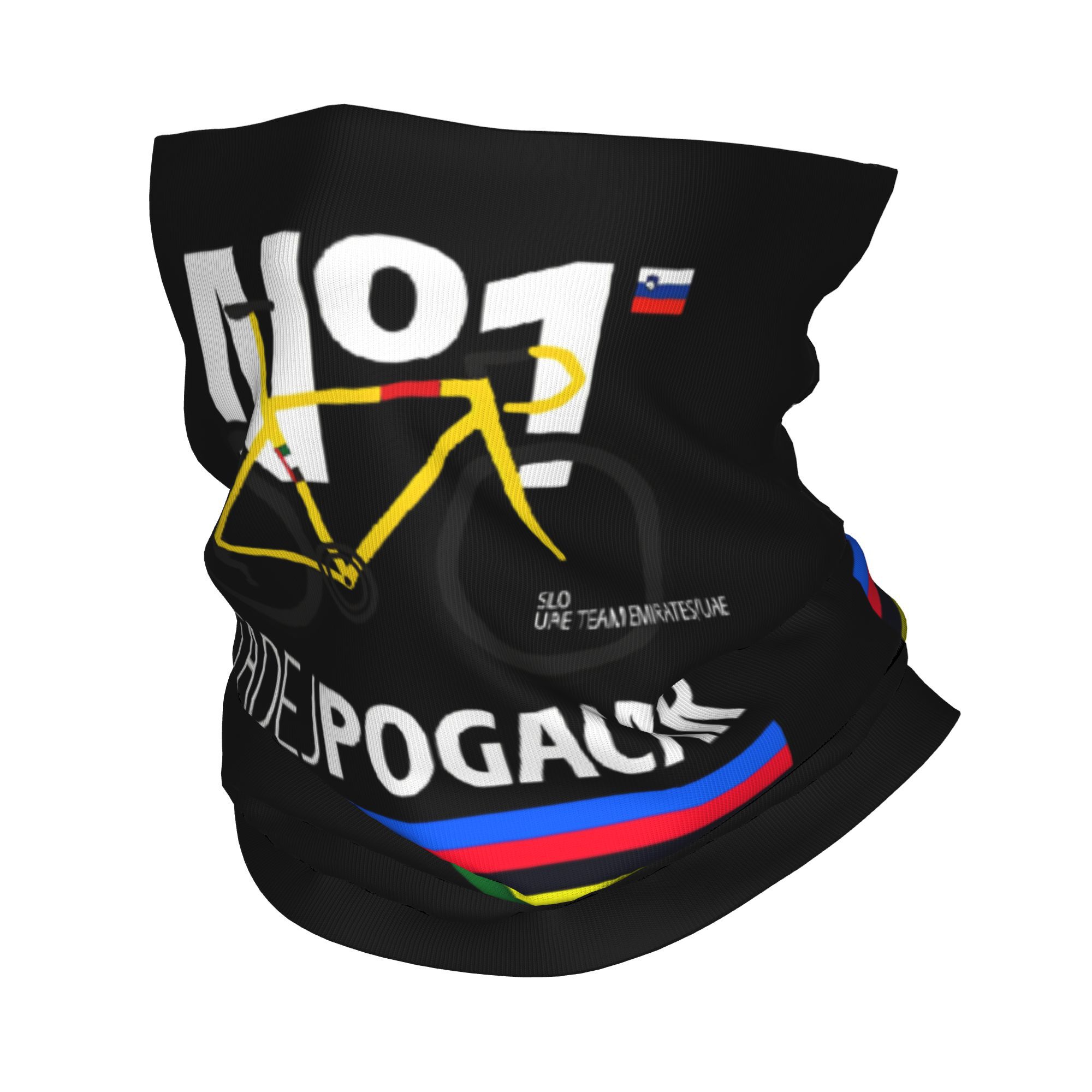 Cycling Face Mask - Tadej Pogacar vélo Bandana cache-cou imprimé