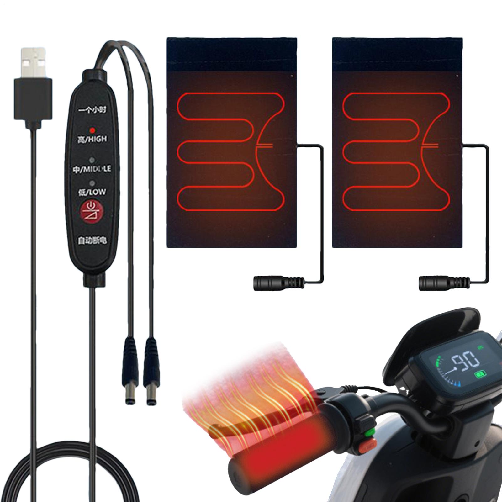 Cycling Heat Gear - Chauffe-guidon 5V, housse de guidon, poignées