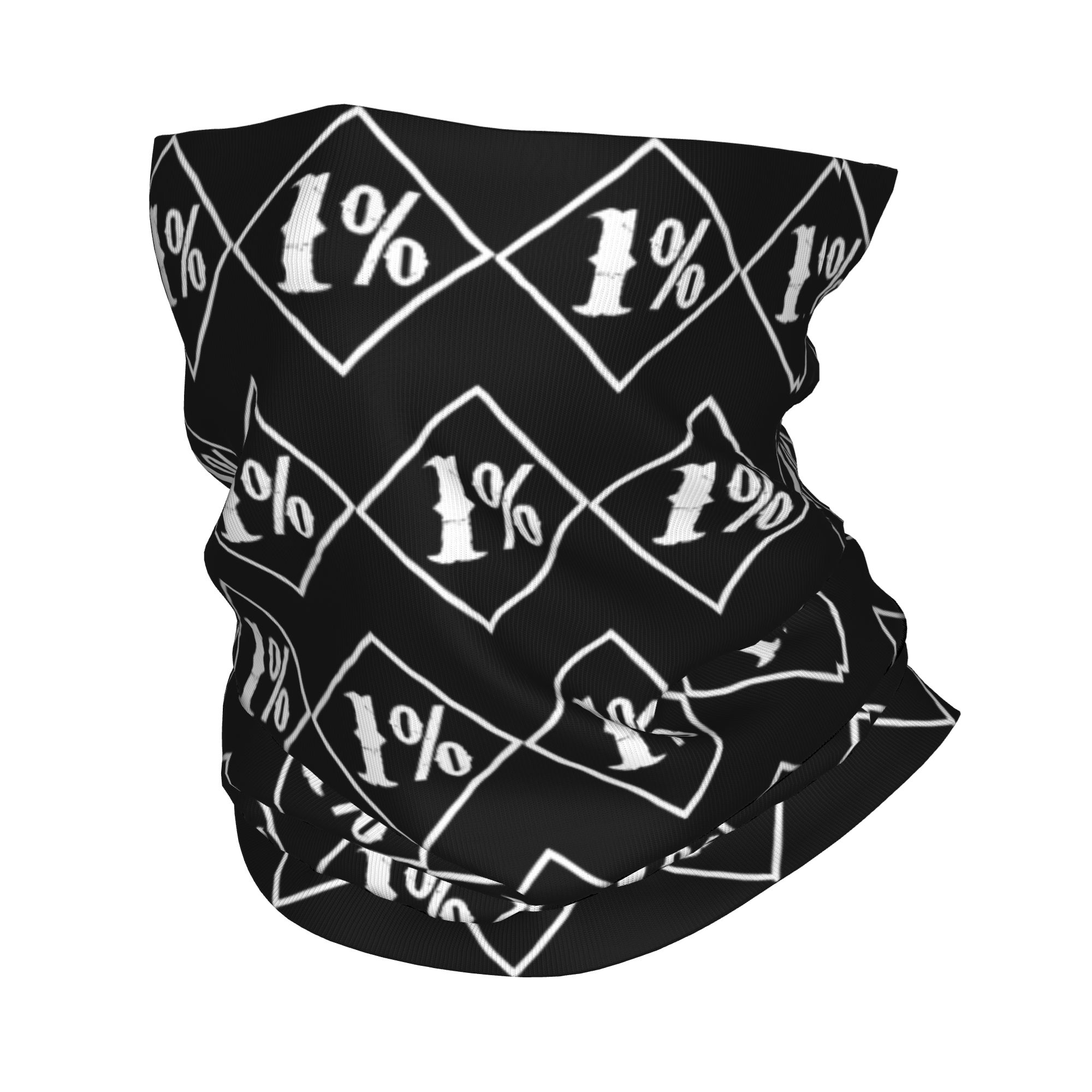 Cycling Face Mask - Cache-cou bandana imprimé One percenter 1%