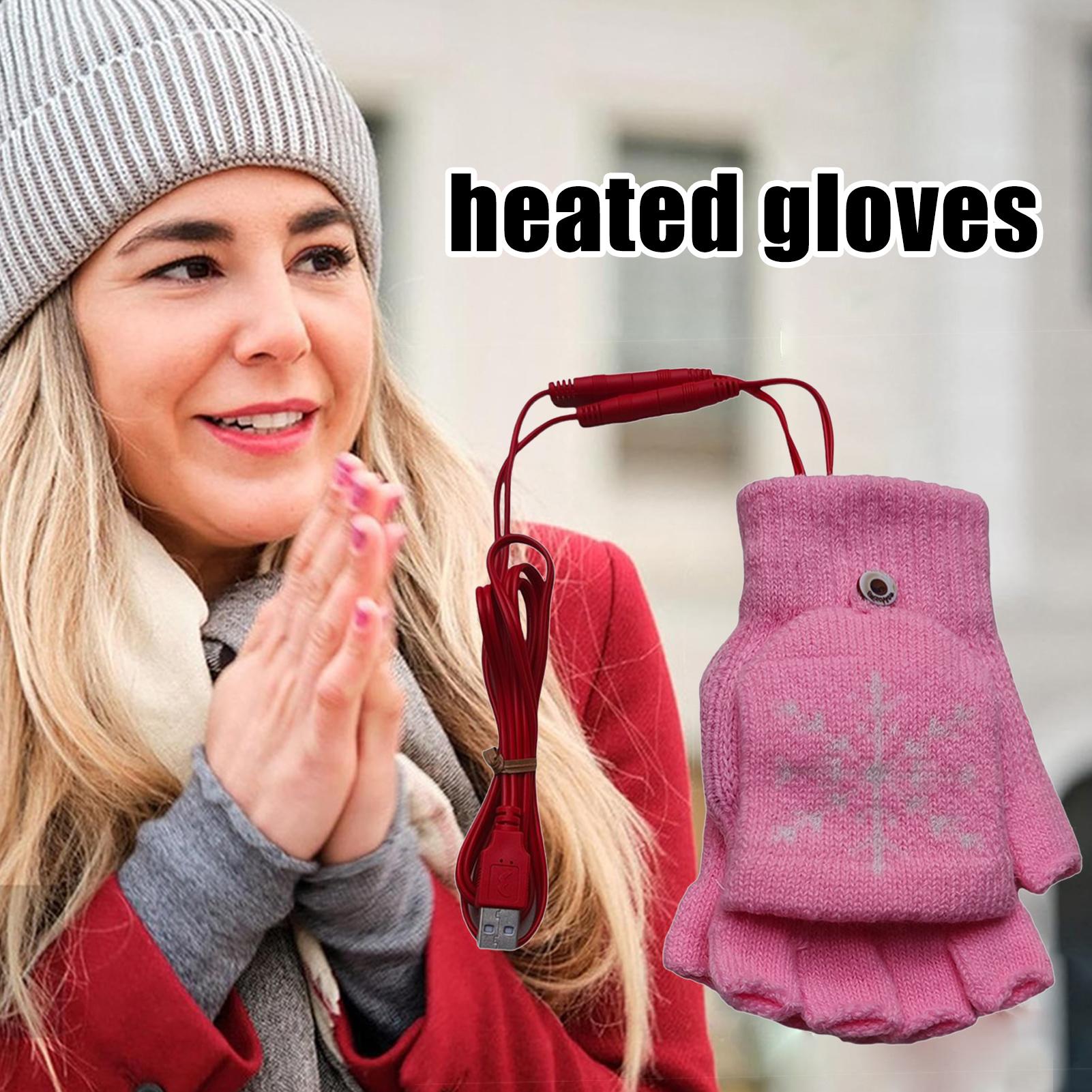 Cycling Heat Gear - Gants chauffants sans doigts USB, équipement