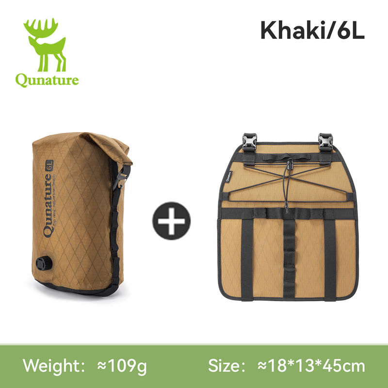 Cycling Gear Organizer Bag - Qunature 6/12L Bikepacking Sac suspendu léger