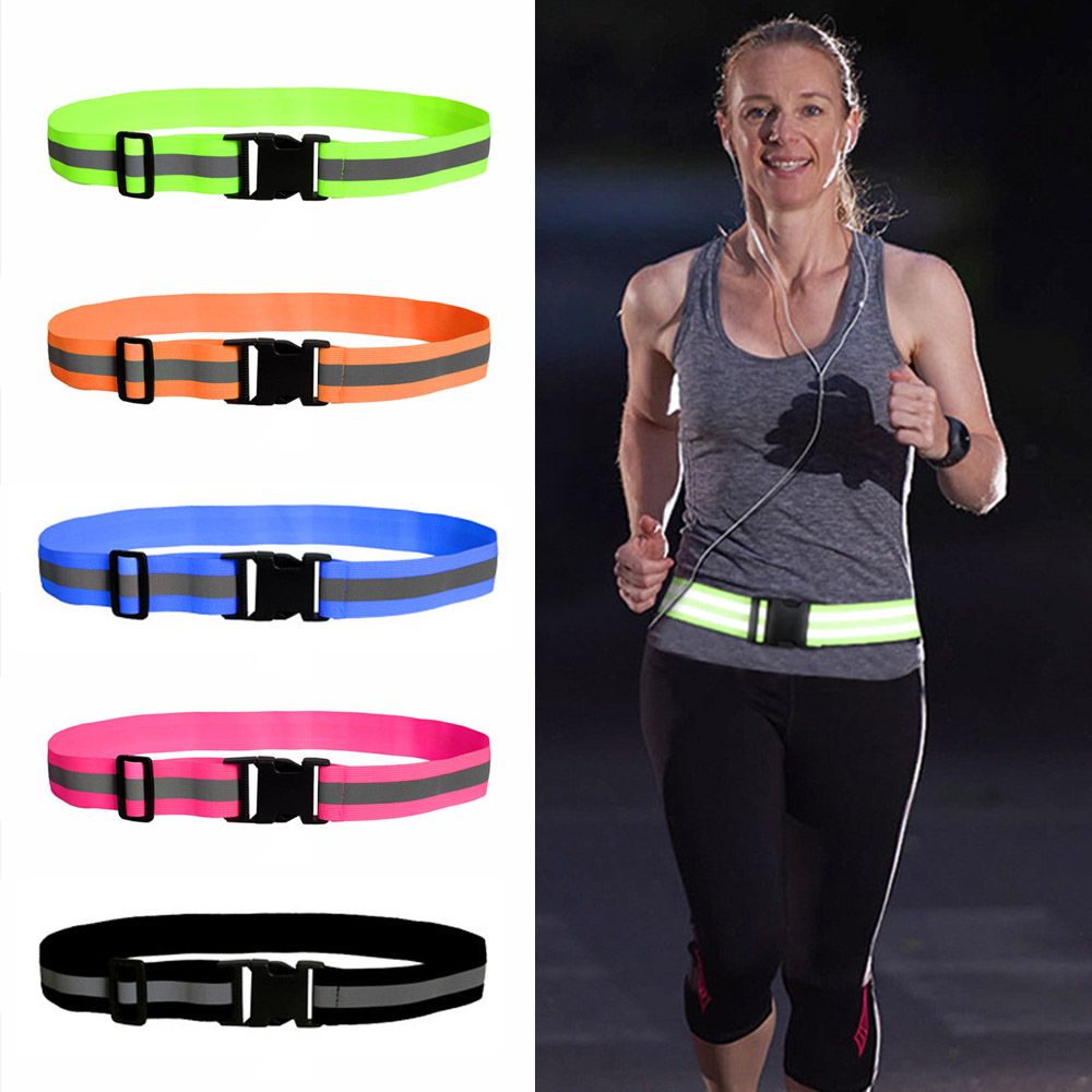 Cycling Visibility Gear - Ceinture réfléchissante sangle de taille réglable