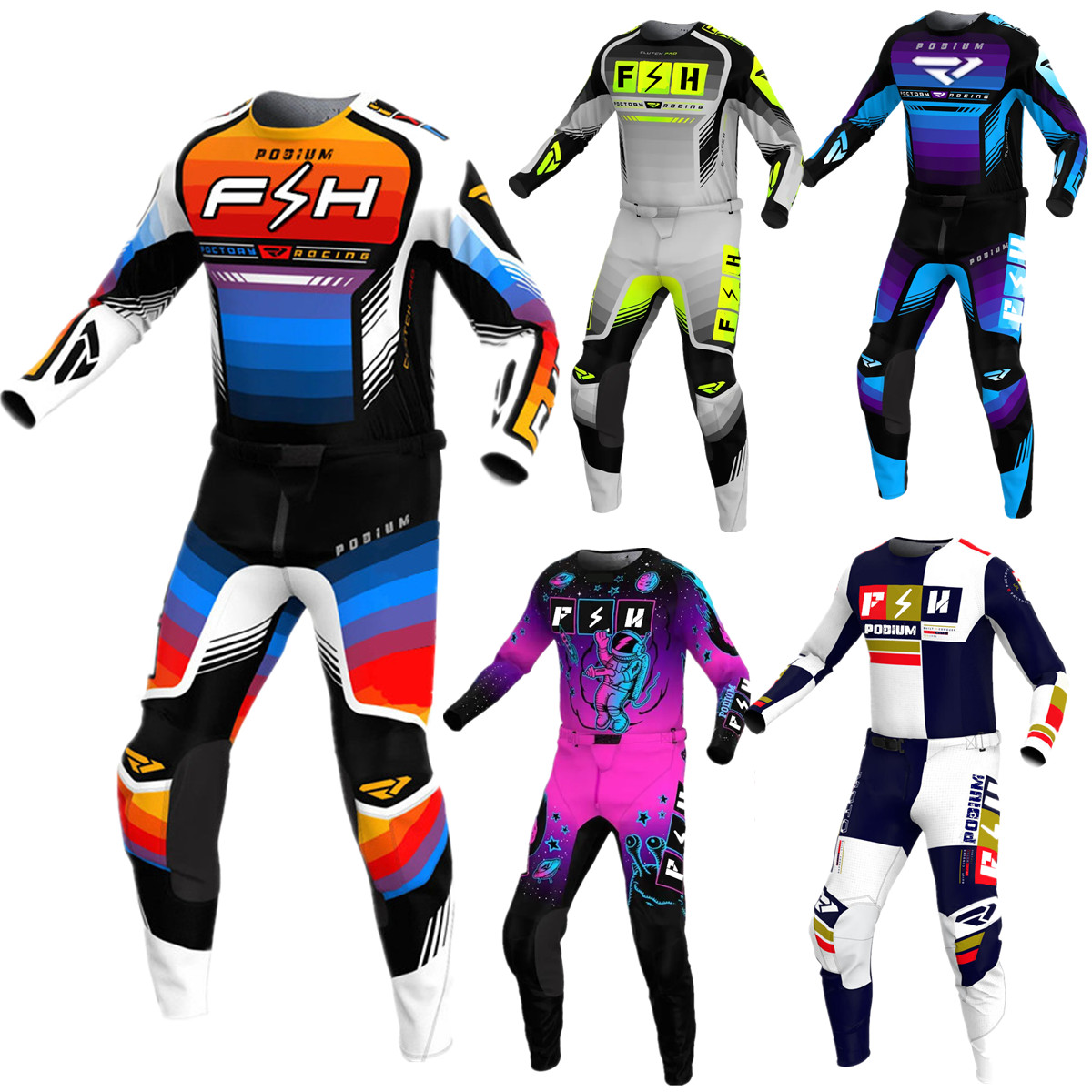 Cycling Gear Kit - Ensemble de maillots FH 2024, équipement