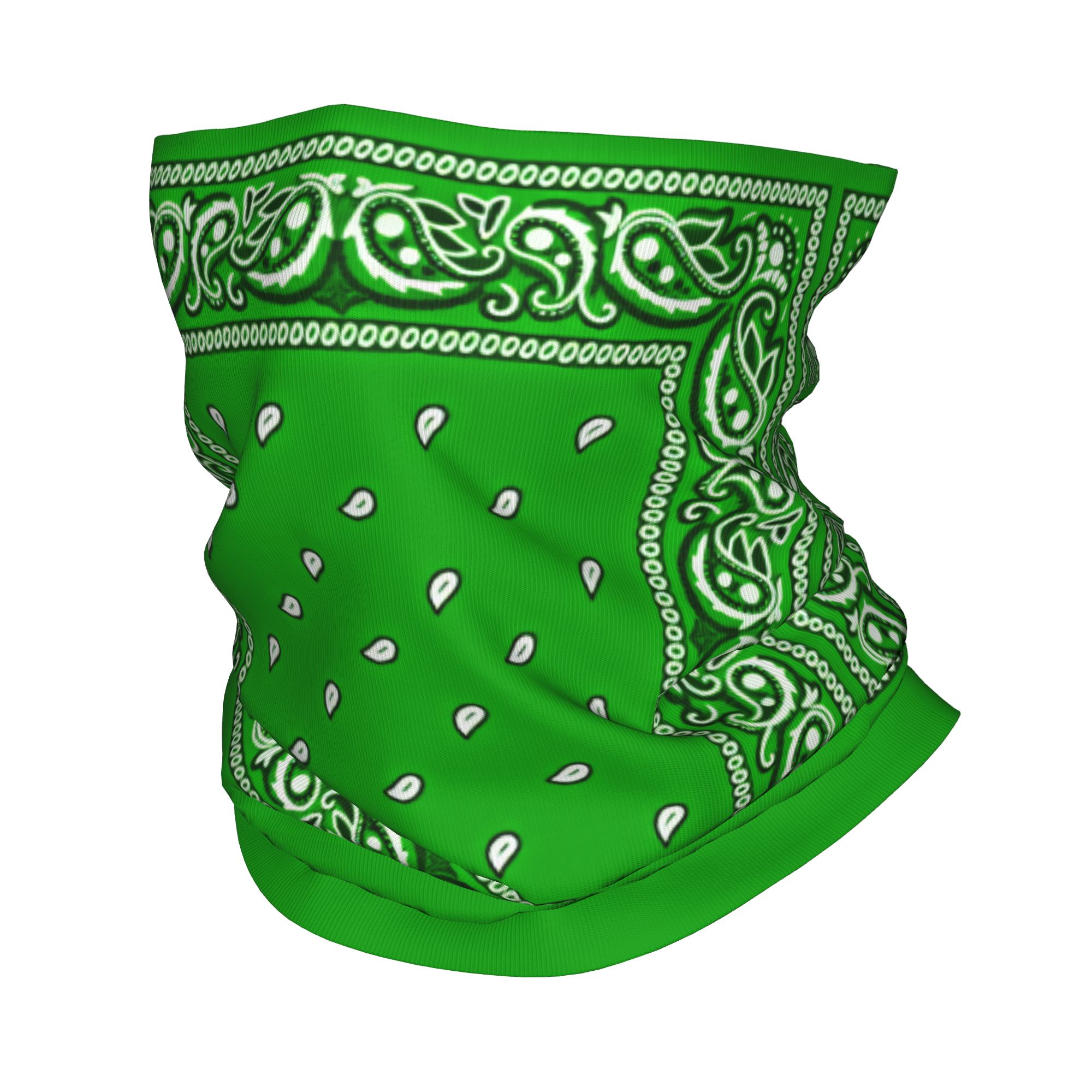 Cycling Face Mask - Bandana vert, masque de cyclisme cool,