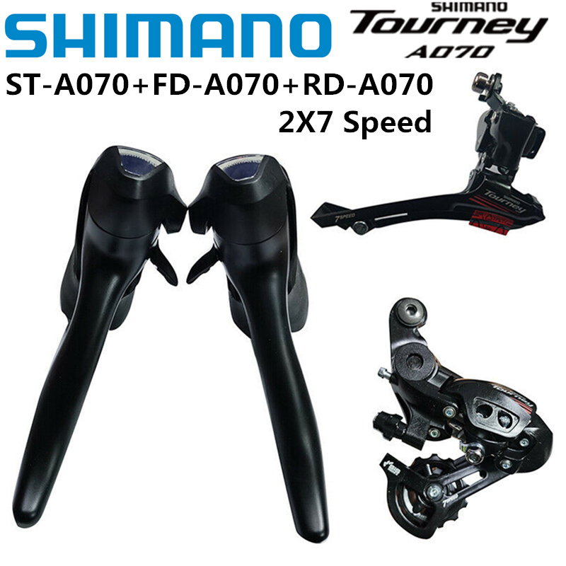 Cycling Gear Kit - SHIMANO TOURNEY A070 2x7 vitesses groupe