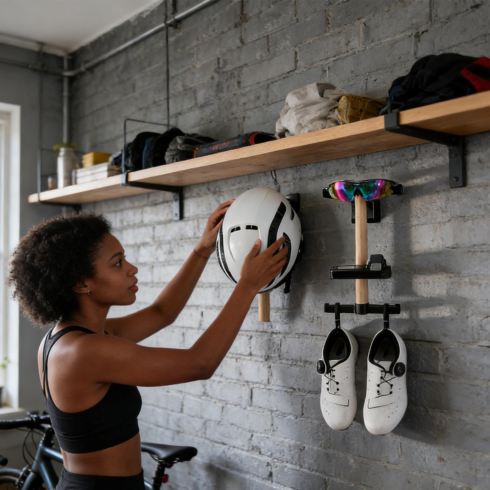 Support mural pour vélo en boi - Cycling Gear Organizer avis et prix