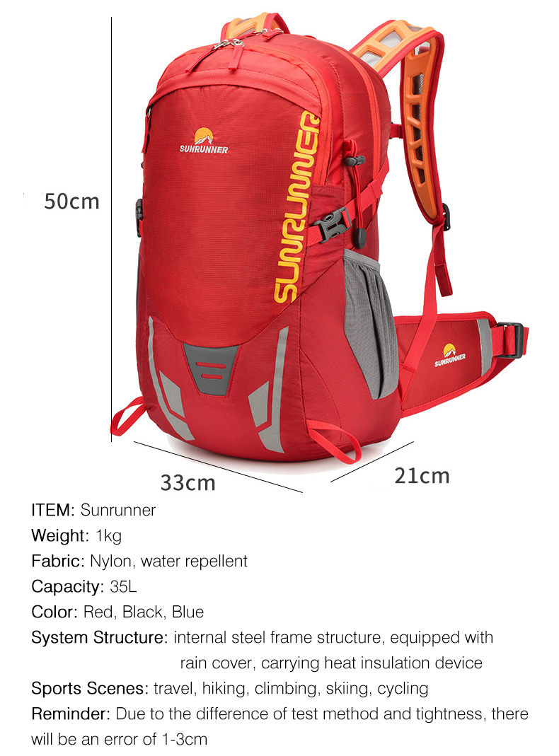 Sac à dos de randonnée 35L, gr - Cycling Gear Organizer Bag avis et prix