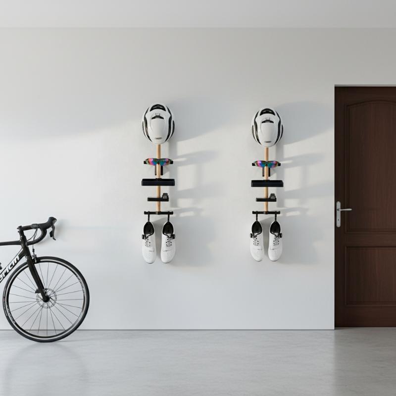 Support mural pour vélo en boi - Cycling Gear Organizer avis et prix