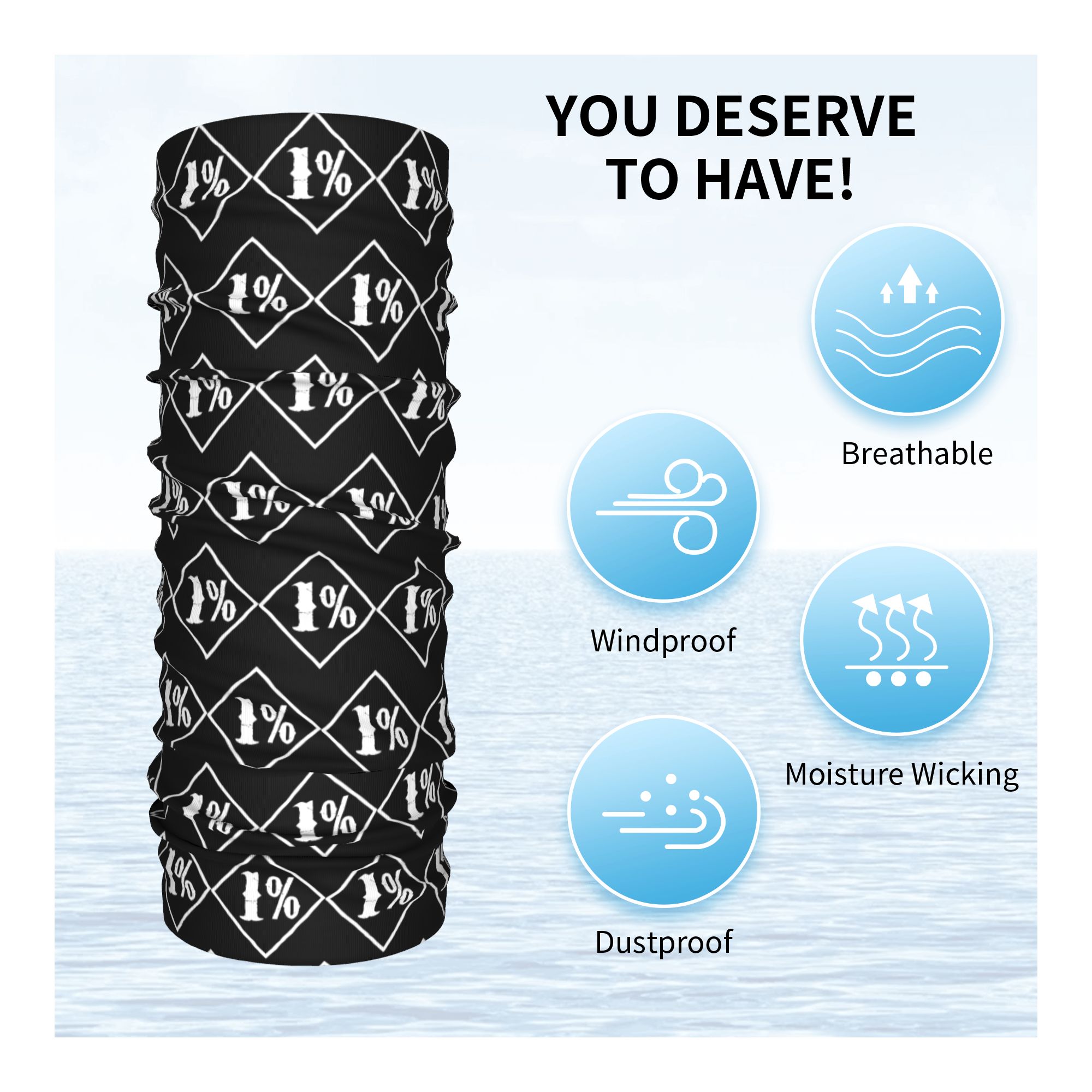 Cache-cou bandana imprimé One  - Cycling Face Mask avis et prix