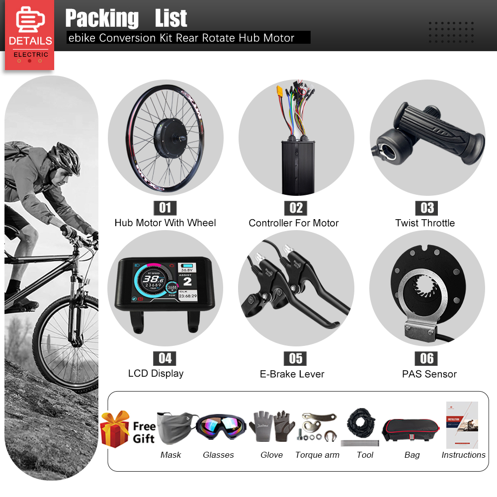 Kit de Conversion de vélo élec - Cycling Gear Kit avis et prix