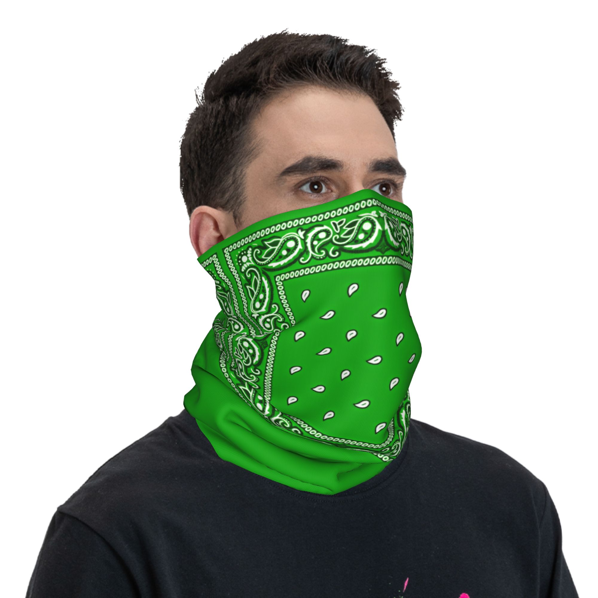 Bandana vert, masque de cyclis - Cycling Face Mask avis et prix