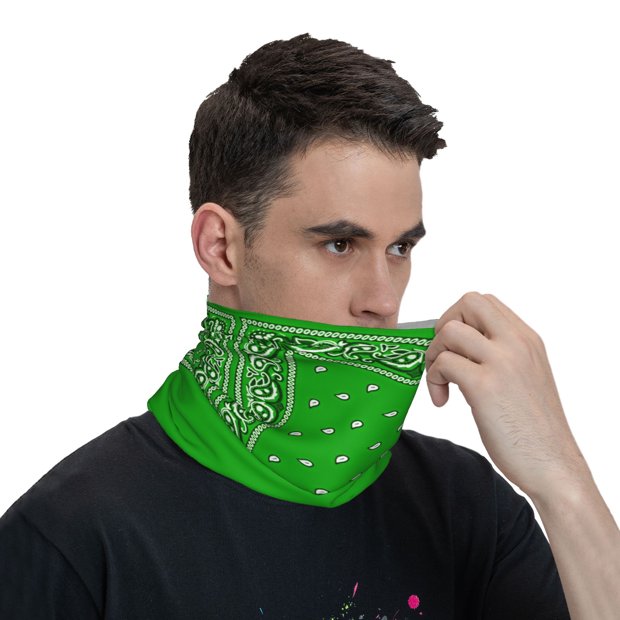 Bandana vert, masque de cyclis - Cycling Face Mask avis et prix